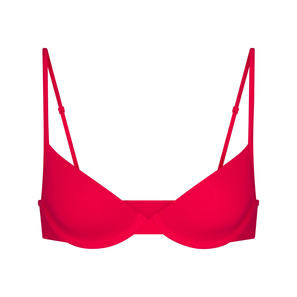 EVERYDAY COTTON UNLINED DEMI BRA | CARMINE