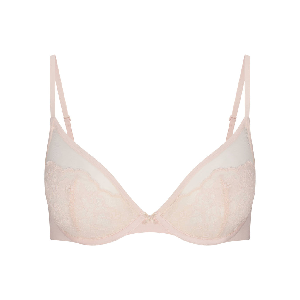 SKIMS LACE UNLINED DEMI BRA | PRIMROSE