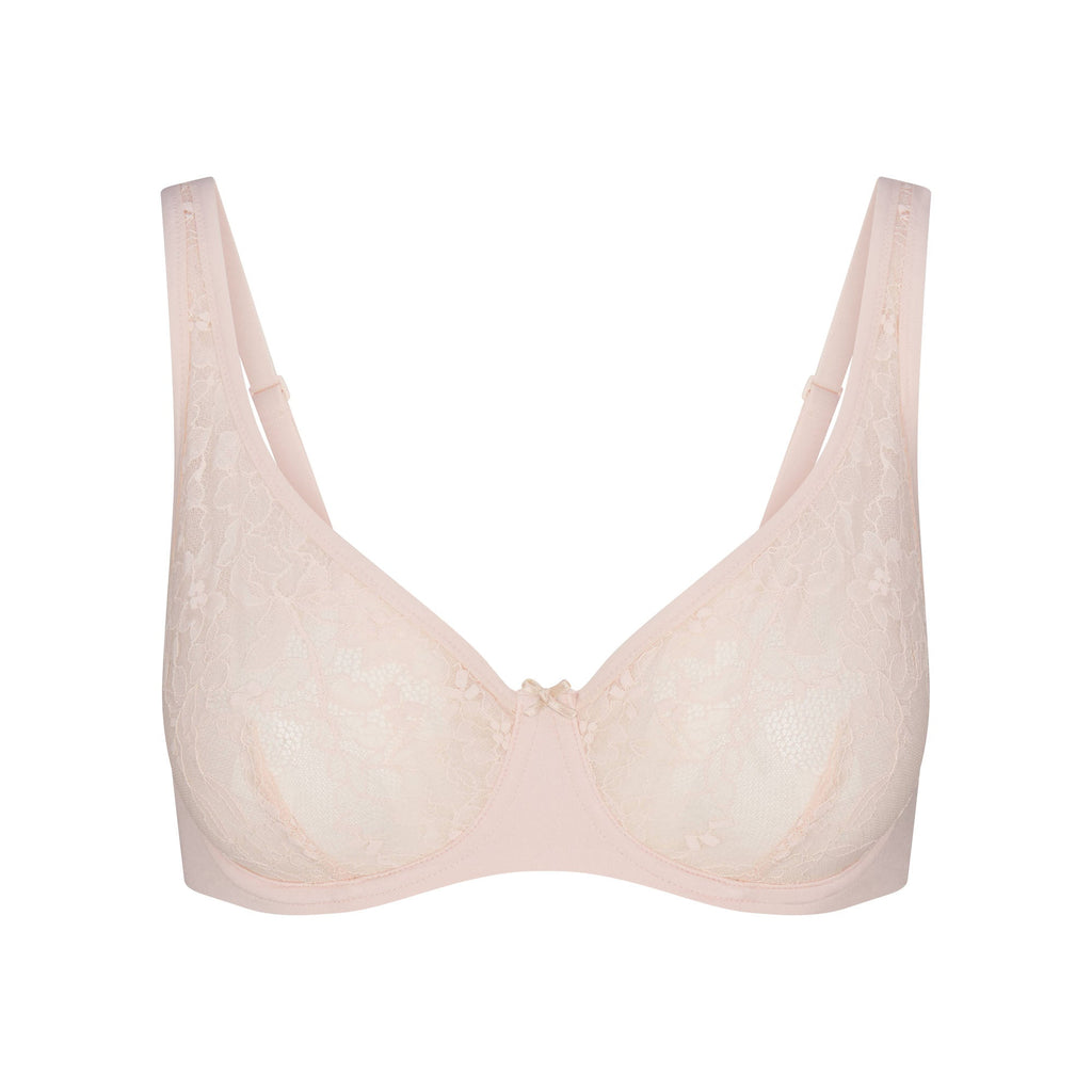 SKIMS LACE UNLINED MINIMIZER BRA | PRIMROSE