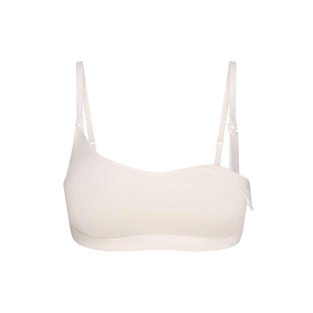 COTTON JERSEY MATERNITY NURSING SCOOP BRALETTE | MARBLE