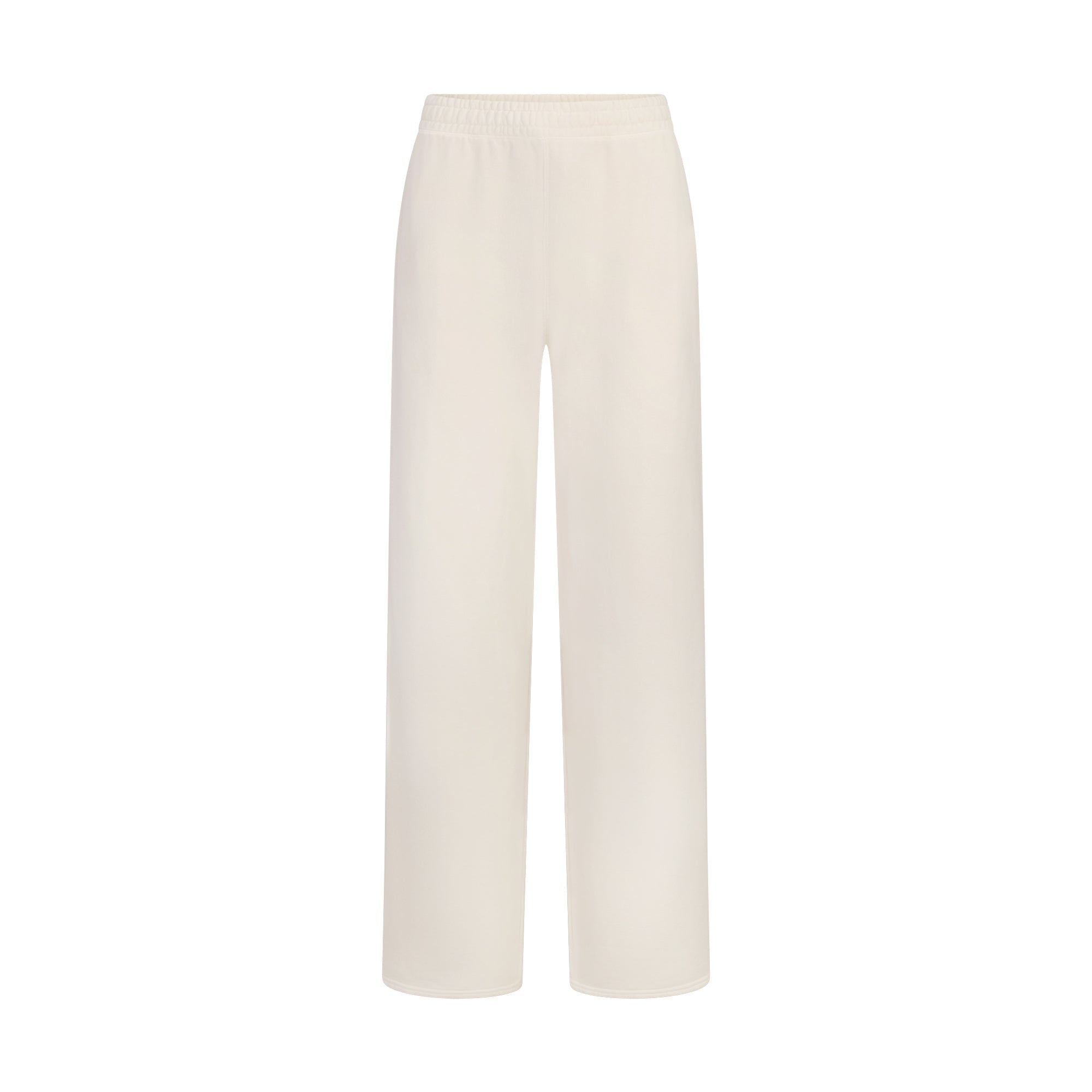 FRENCH TERRY STRAIGHT LEG PANT | ECRU