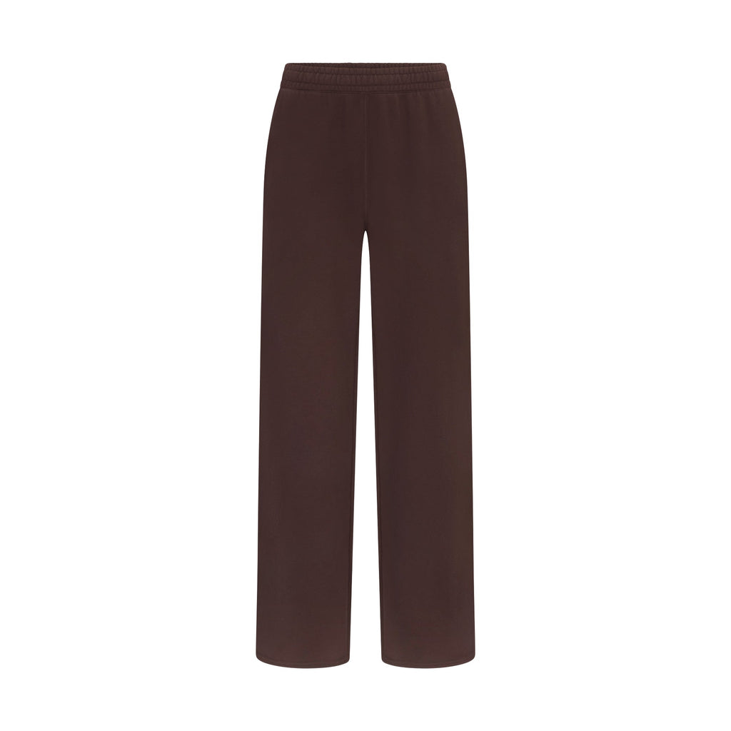 FRENCH TERRY STRAIGHT LEG PANT | ESPRESSO