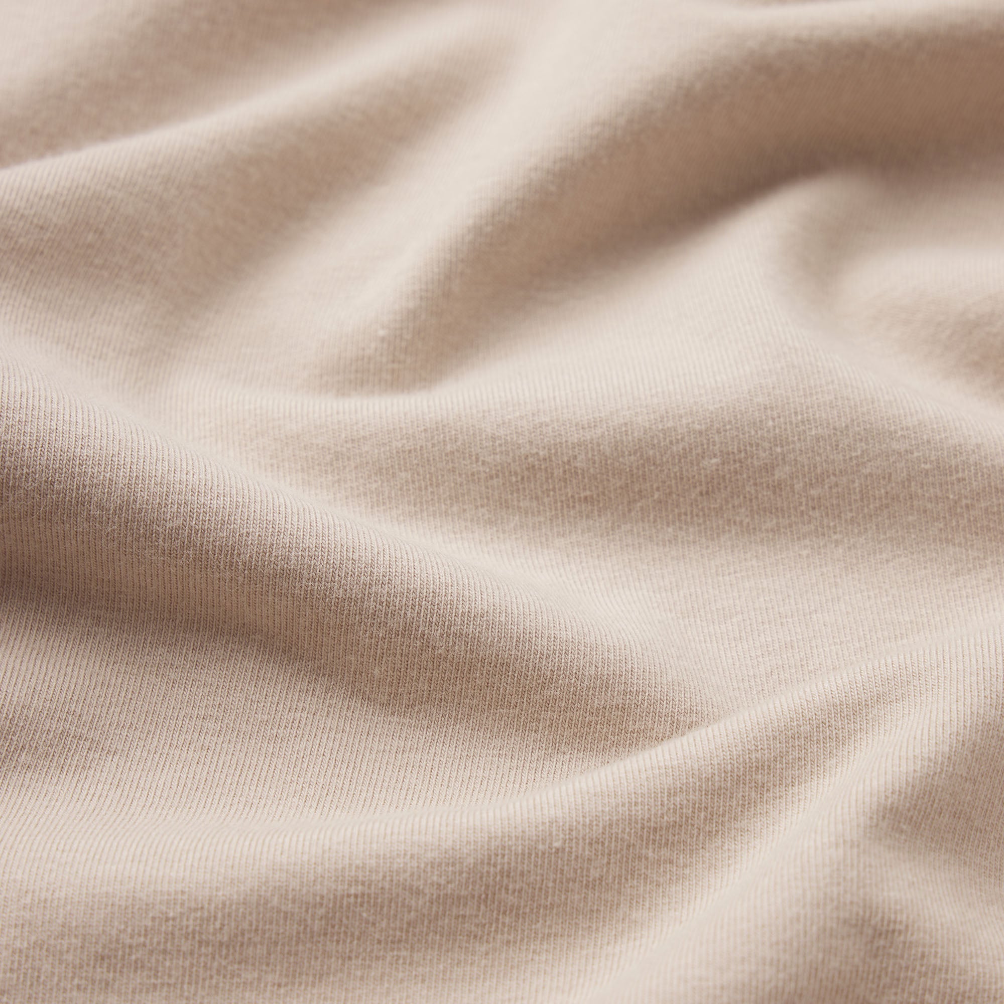 COTTON RIB T-SHIRT | STONE