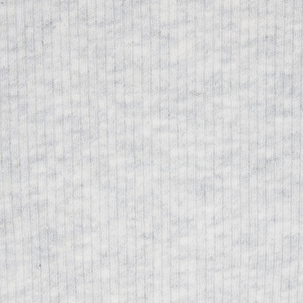 COTTON RIB LONG SLEEVE T-SHIRT | LIGHT HEATHER GREY