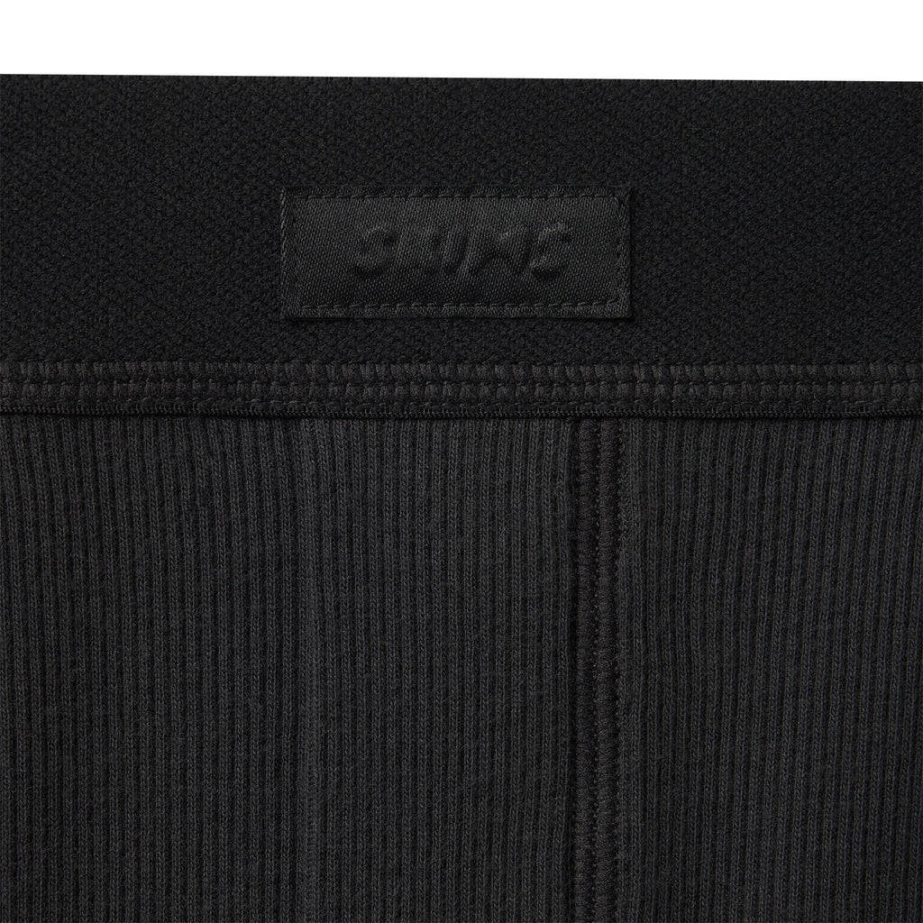 COTTON RIB LOOSE BOXER | SOOT