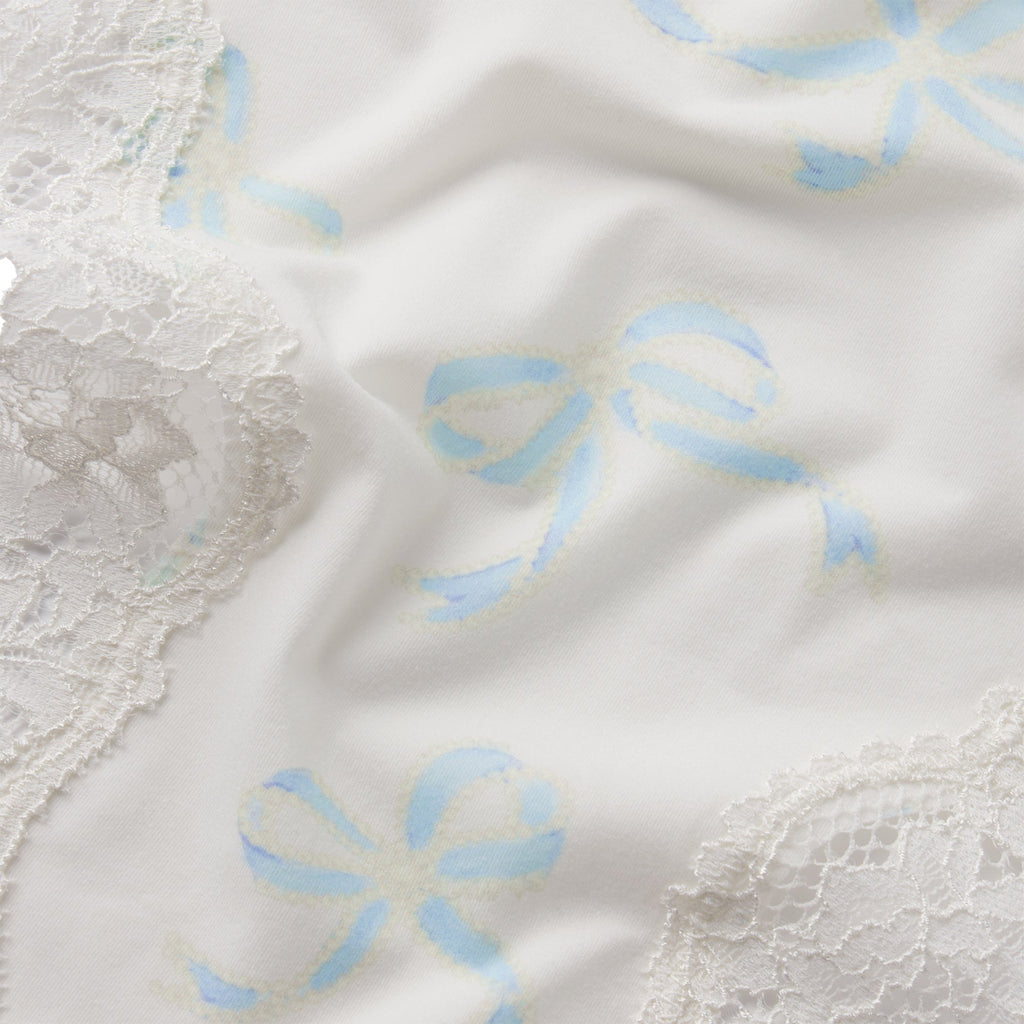 FITS EVERYBODY LACE CHEEKY TANGA 5-PACK | IVORY PEARL BOW MULTI