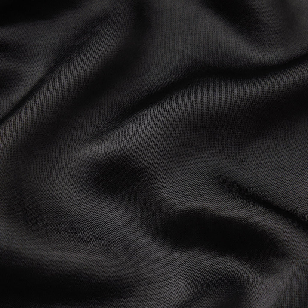 LIGHTWEIGHT SATIN OVERSIZED SHIRT | OBSIDIAN