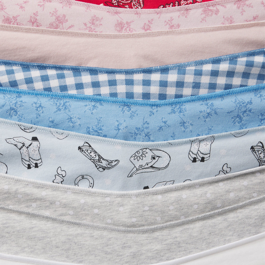 LIGHTWEIGHT COTTON THONG 10-PACK | DAINTY FLORAL MULTI