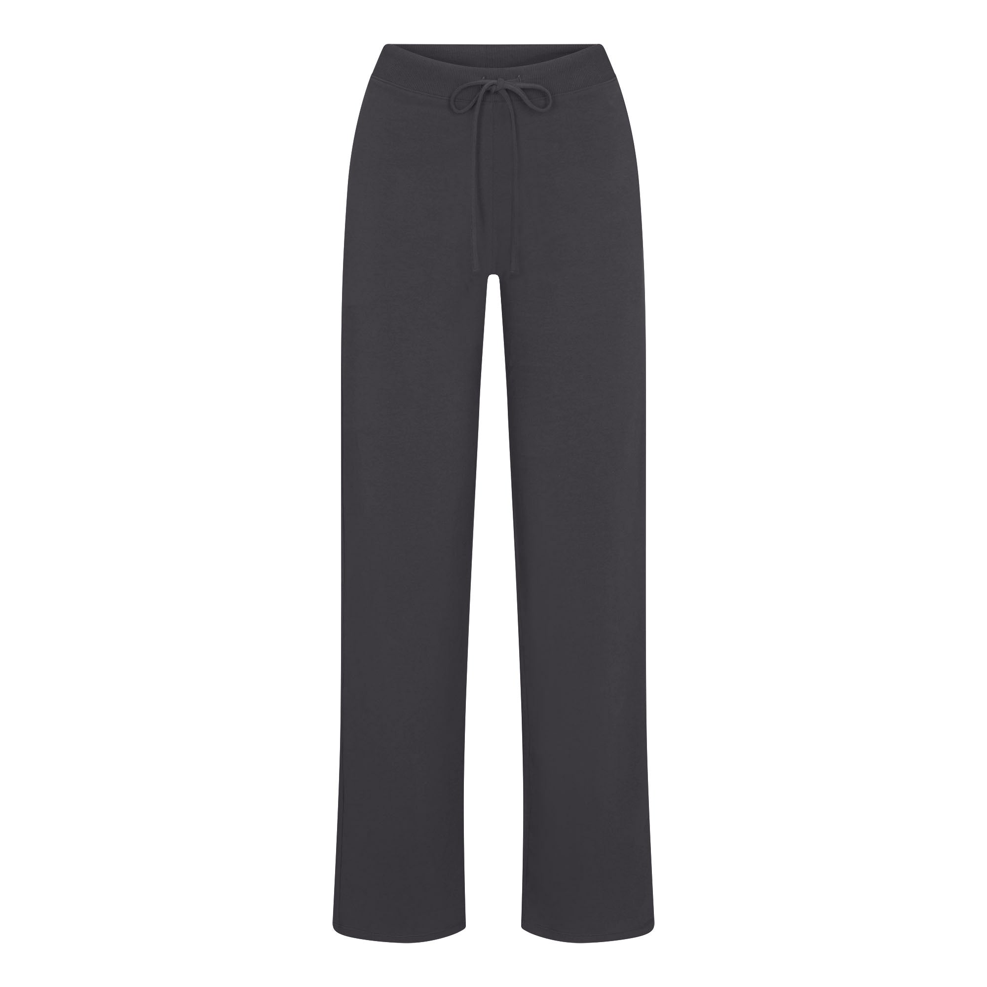 COTTON JERSEY STRAIGHT LEG PANT | ASH