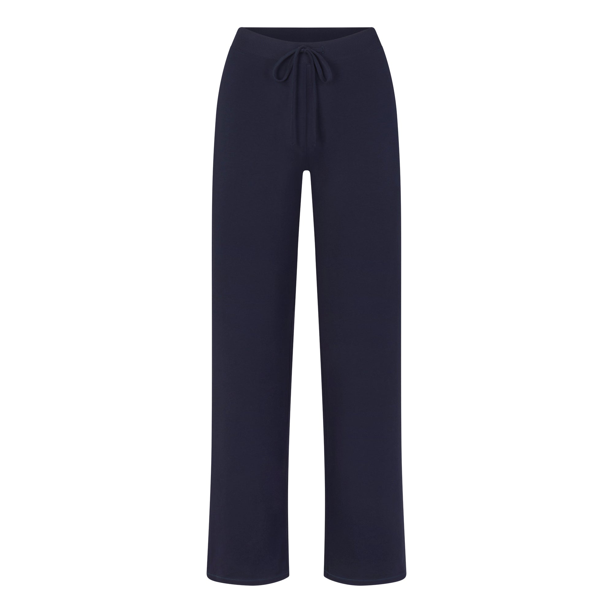 COTTON JERSEY STRAIGHT LEG PANT | NAVY
