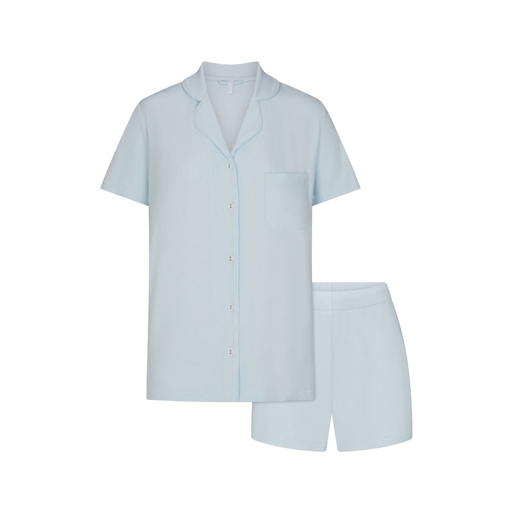 SOFT LOUNGE SHORT SLEEP SET | BABY BLUE