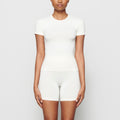SOFT SMOOTHING SEAMLESS T-SHIRT | MARBLE