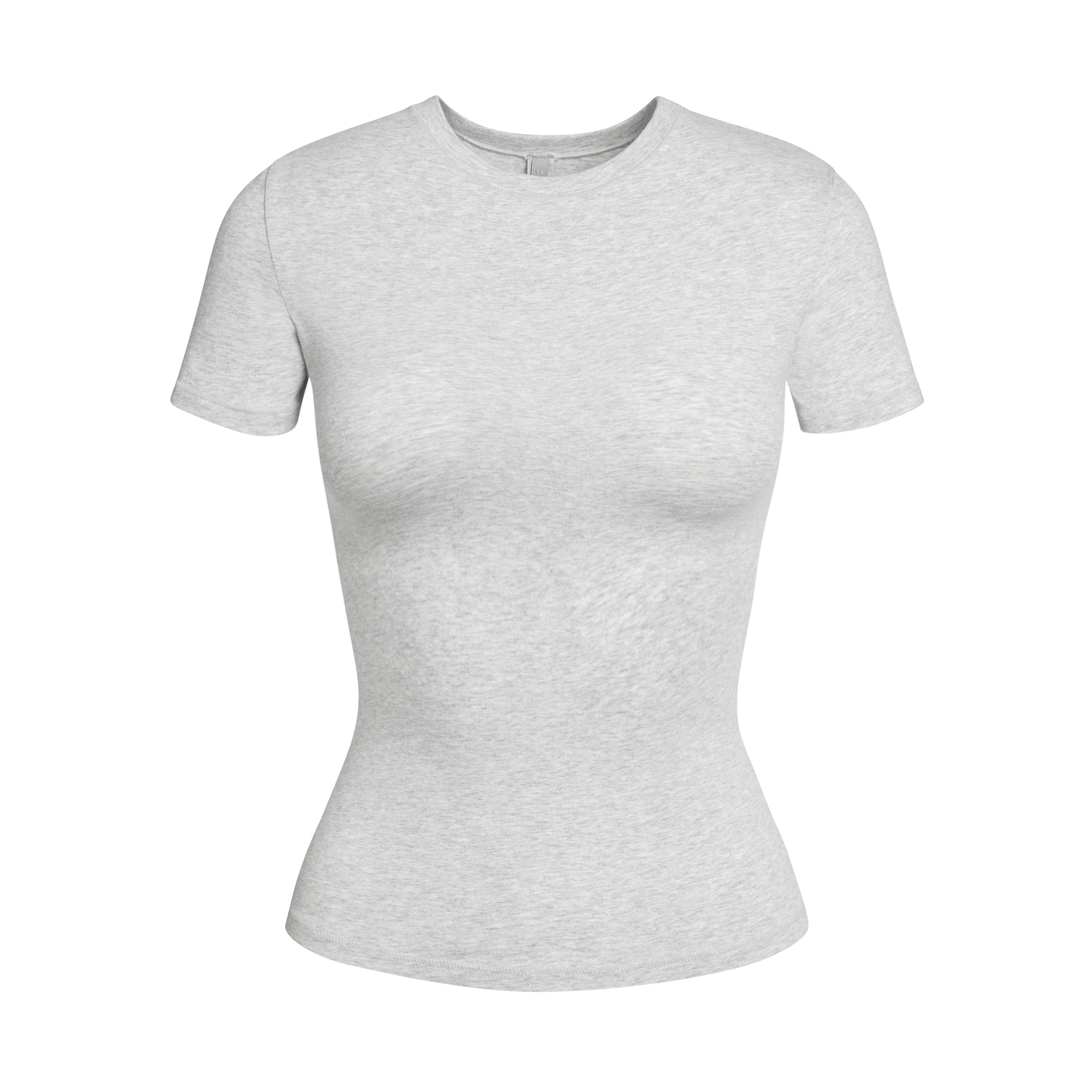 COTTON JERSEY T-SHIRT | LIGHT HEATHER GREY