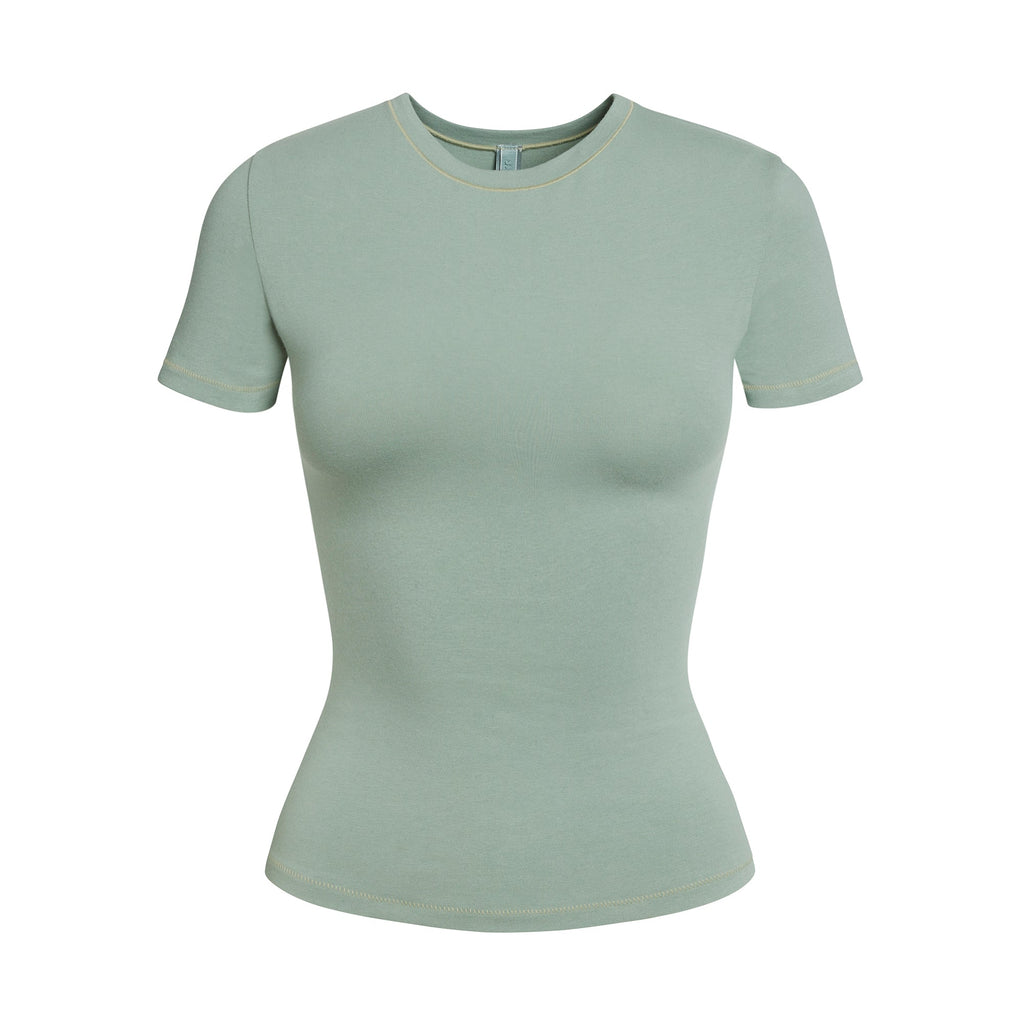 COTTON JERSEY T-SHIRT | MINERAL