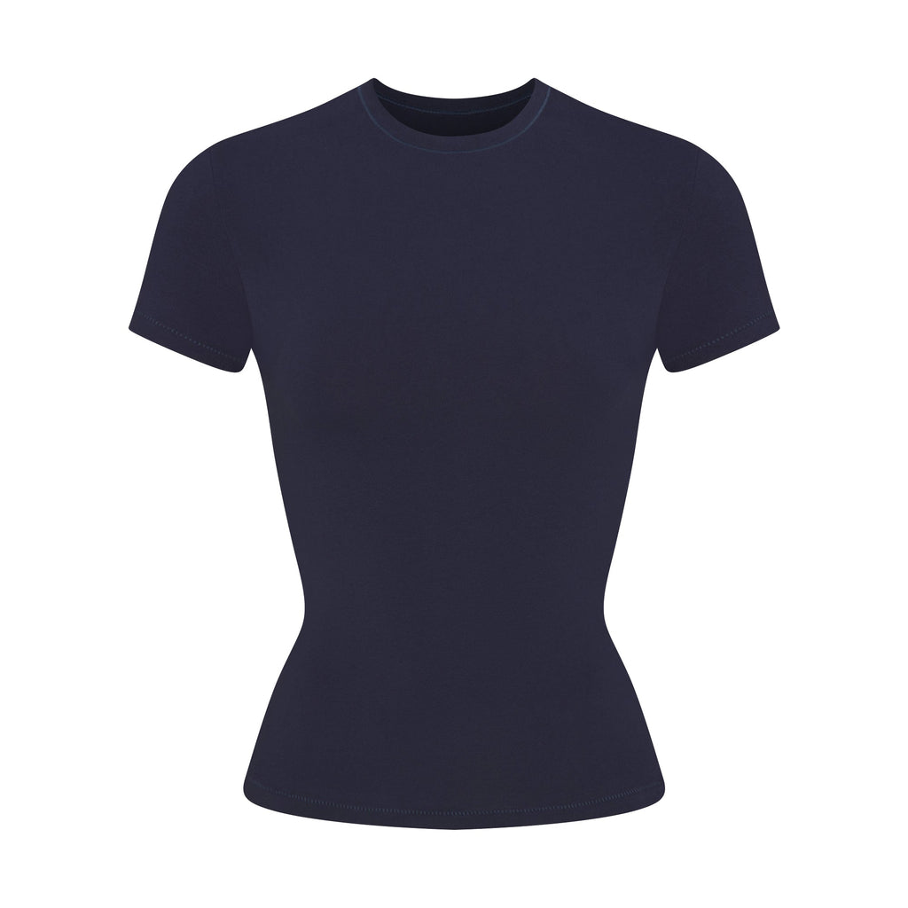 COTTON JERSEY T-SHIRT | NAVY