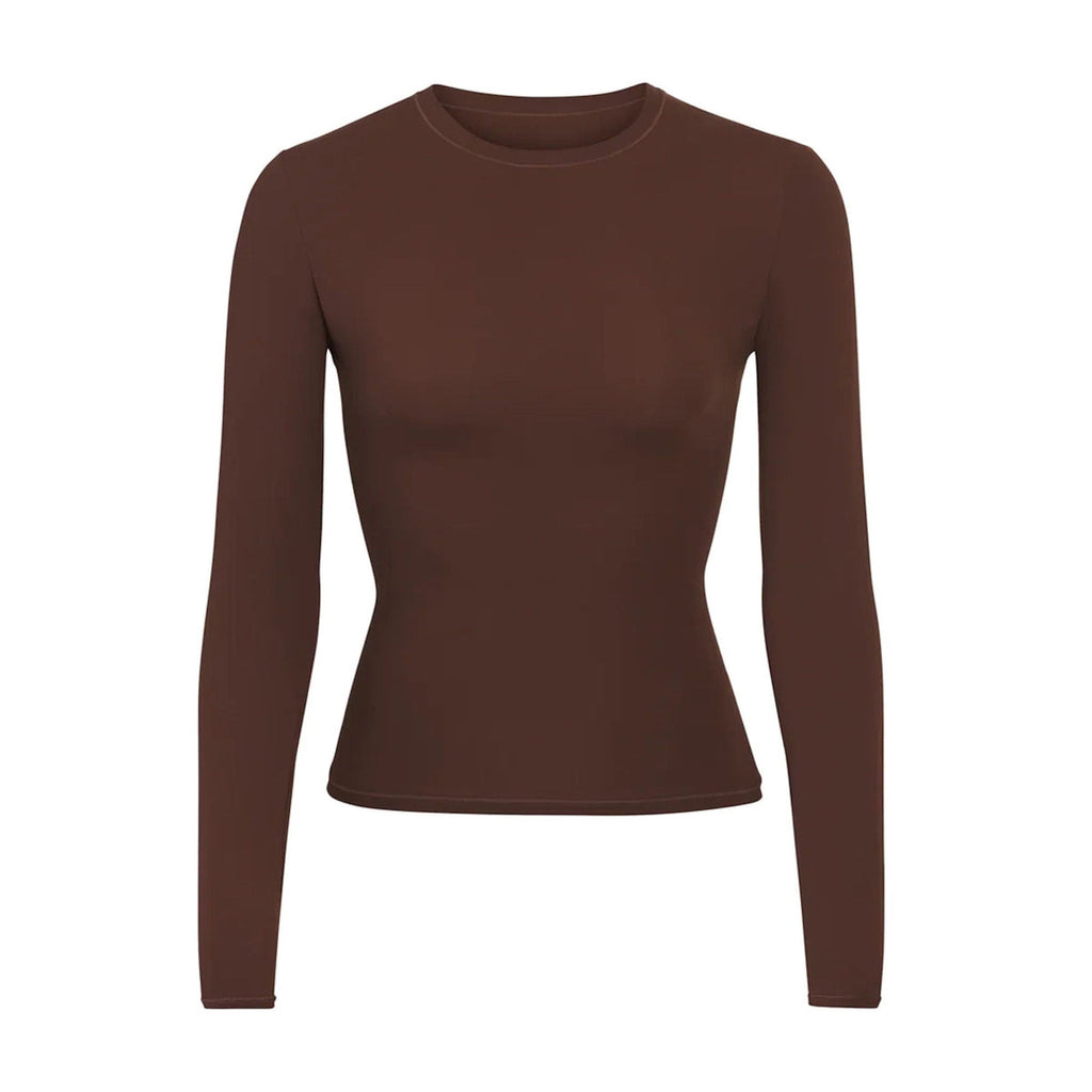 FITS EVERYBODY LONG SLEEVE T-SHIRT | COCOA