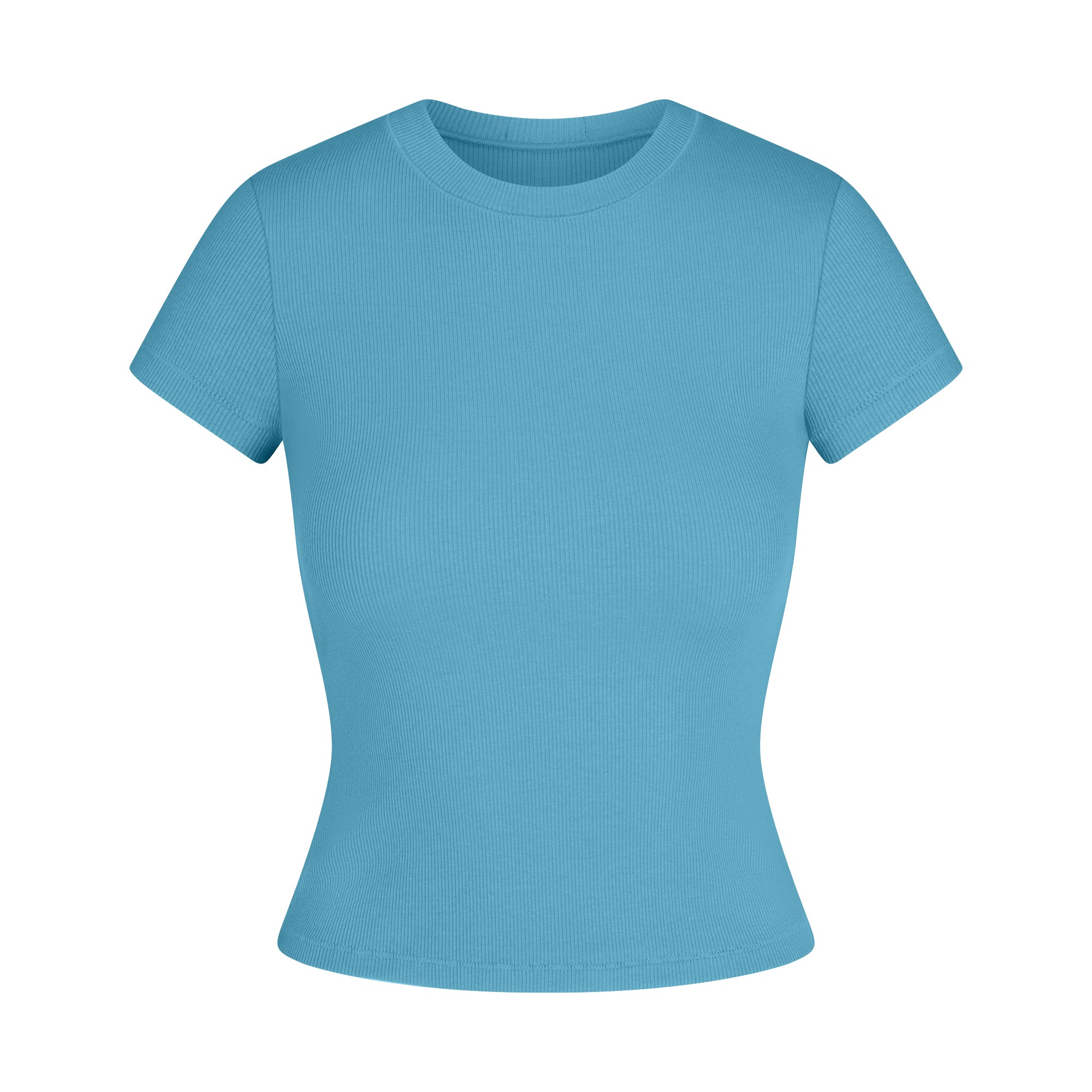 COTTON RIB T-SHIRT | WATER