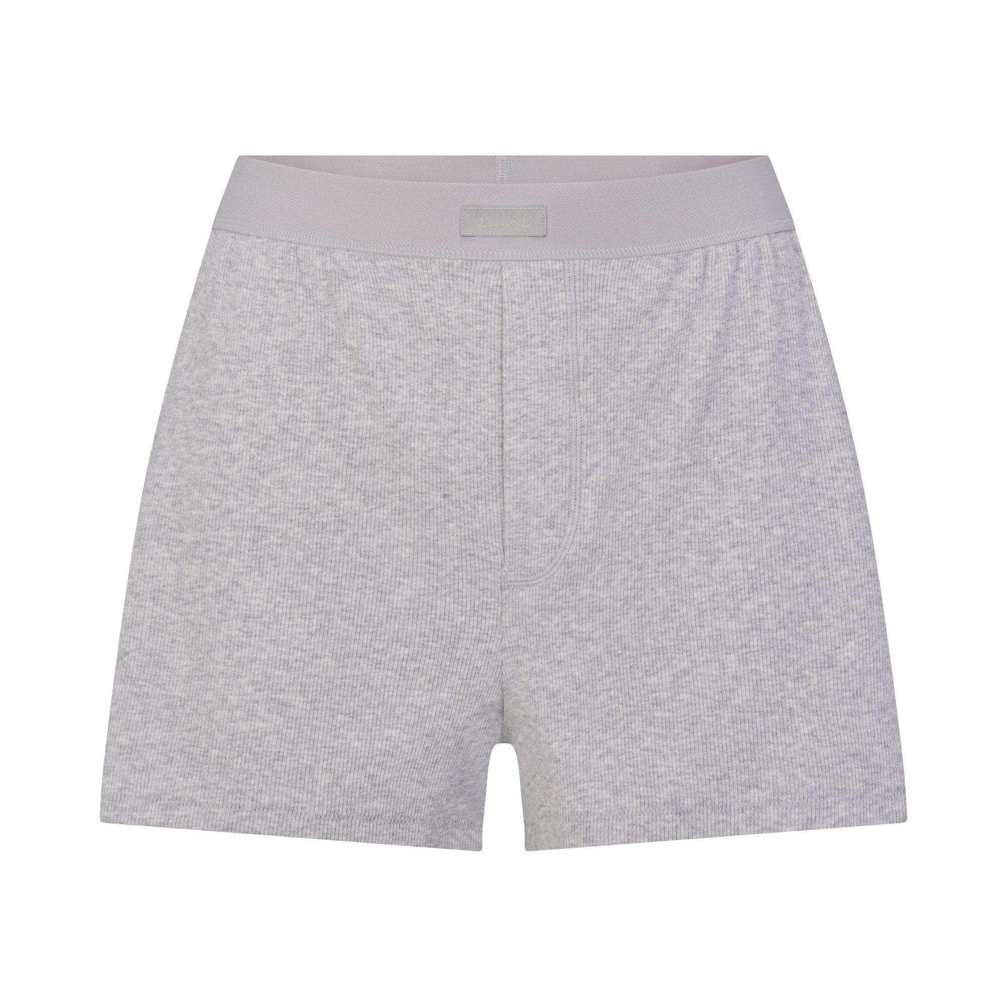 COTTON RIB LOOSE BOXER | LIGHT HEATHER GREY
