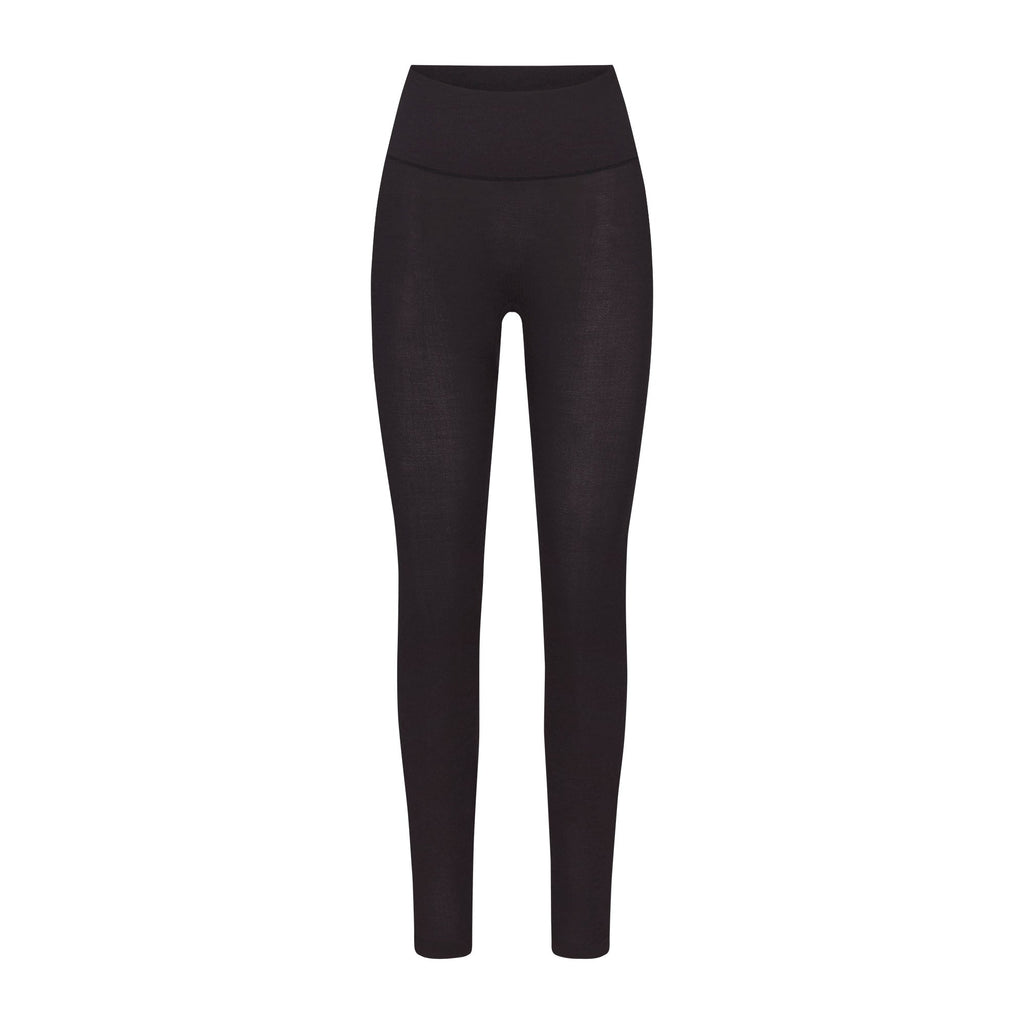 WOOL RIB HIGH-WAISTED LEGGING | OBSIDIAN