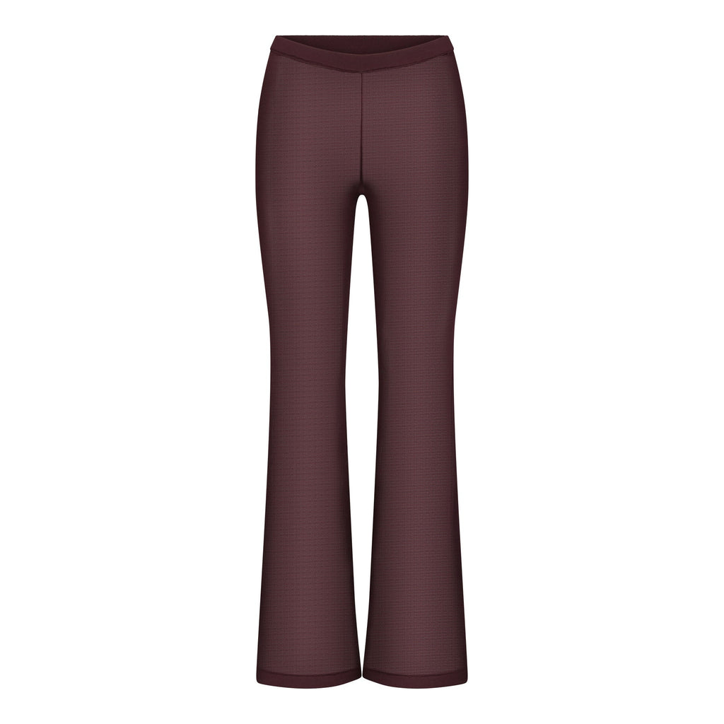 SLINKY KNIT LOW RISE PANT | CURRANT