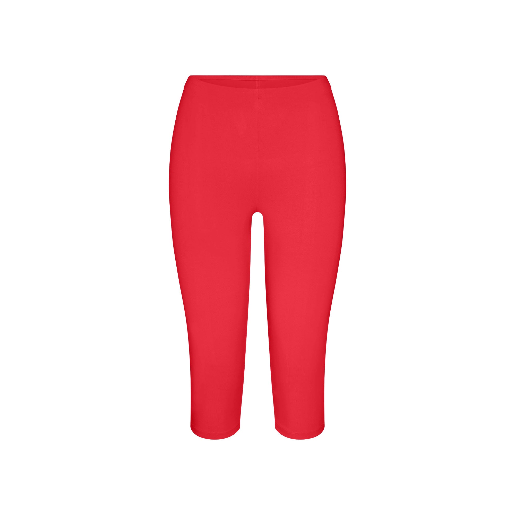 SMOOTH LAYERS HIGH-WAISTED CAPRI | CARMINE