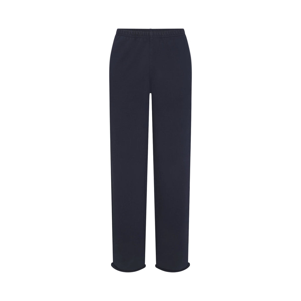 BOYFRIEND FLEECE STRAIGHT LEG PANT | NAVY