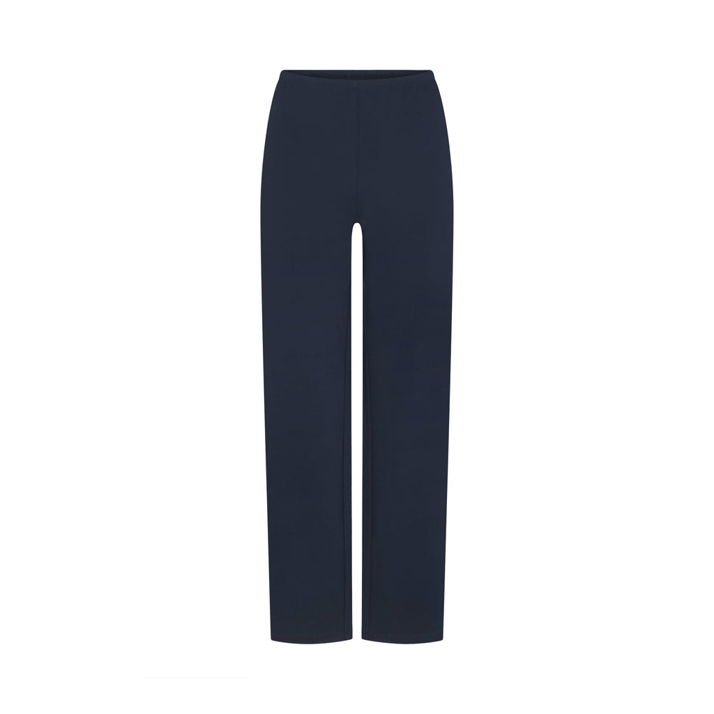 HEAVYWEIGHT CREPE STRAIGHT LEG PANT | NAVY