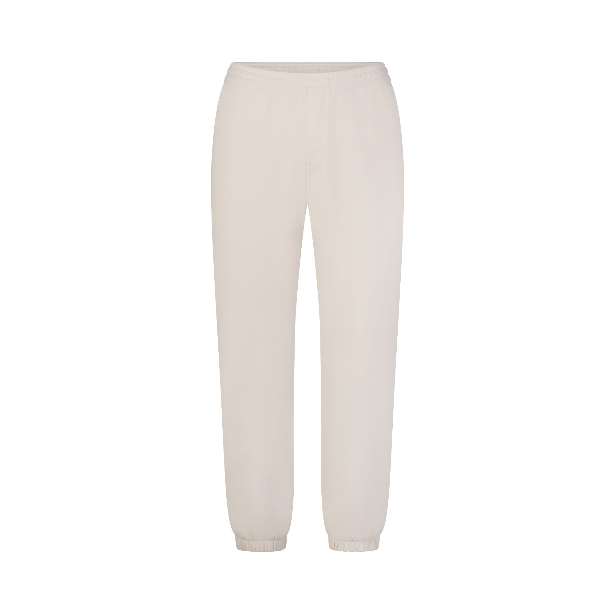 DRAPEY FRENCH TERRY CROPPED JOGGER | BUFF