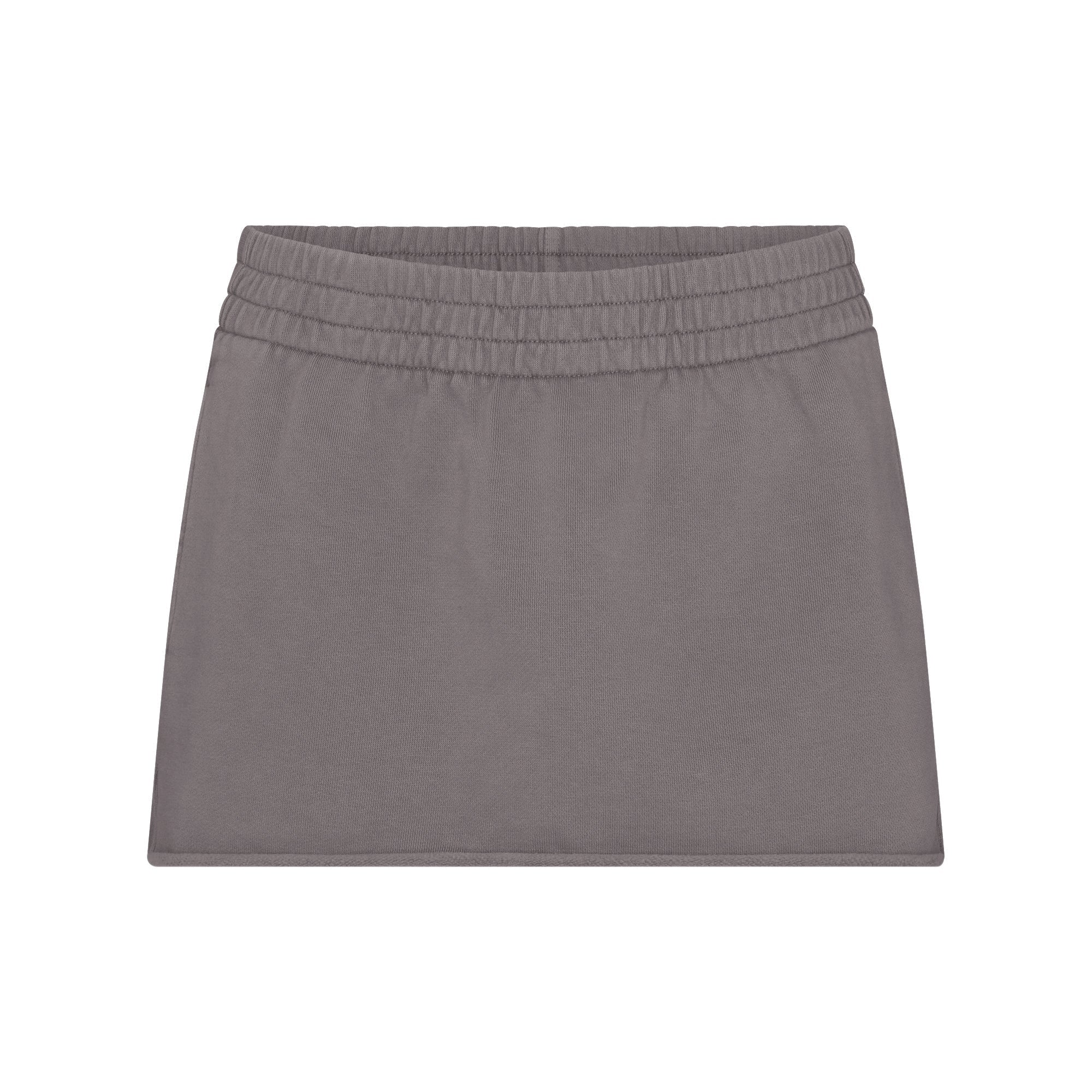 BOYFRIEND FLEECE MINI SKIRT | SHADOW