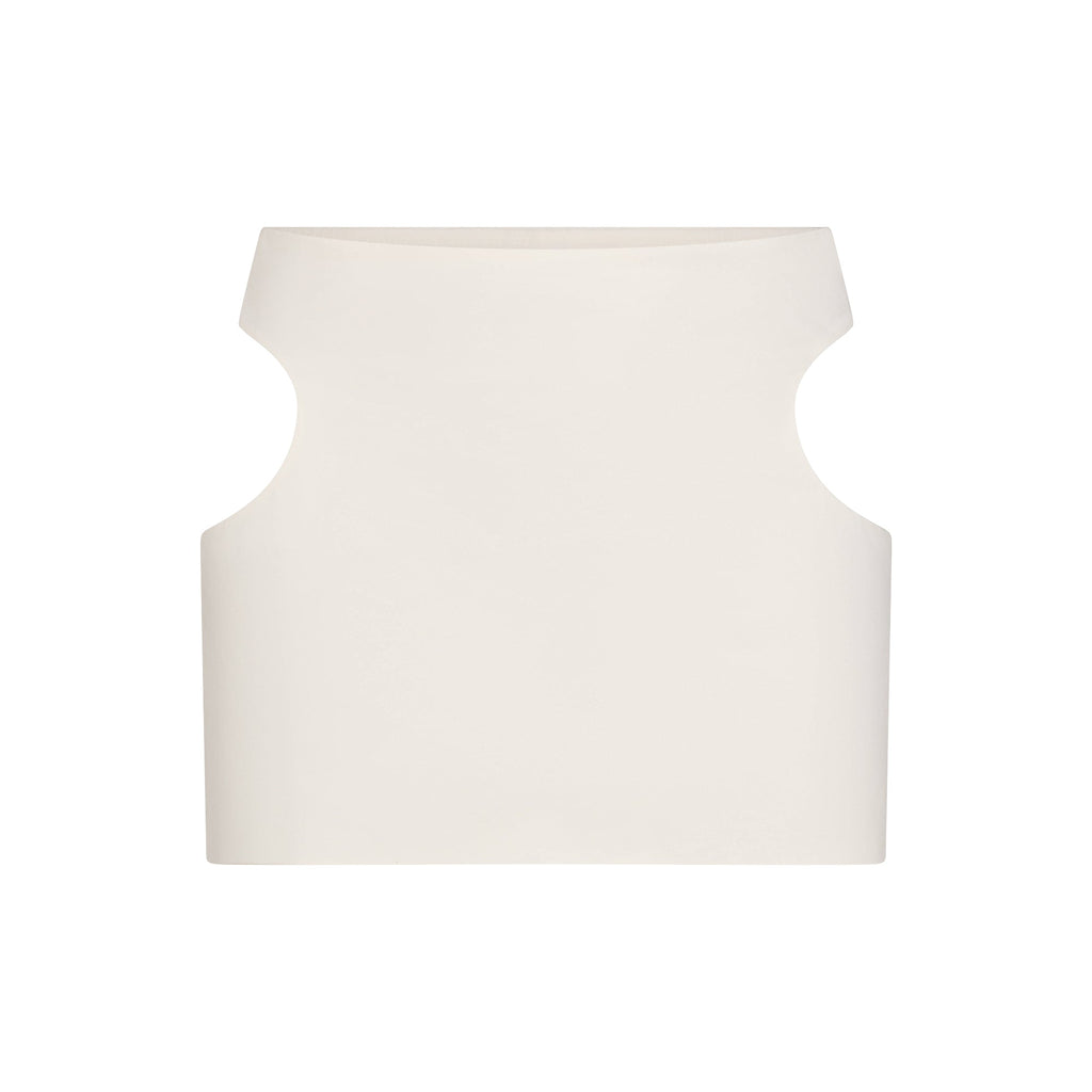 COTTON JERSEY CUT OUT MINI SKIRT | MARBLE