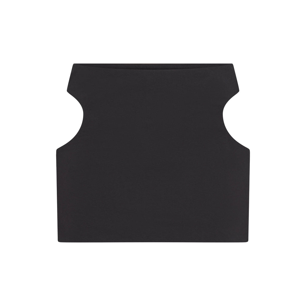 COTTON JERSEY CUT OUT MINI SKIRT | SOOT