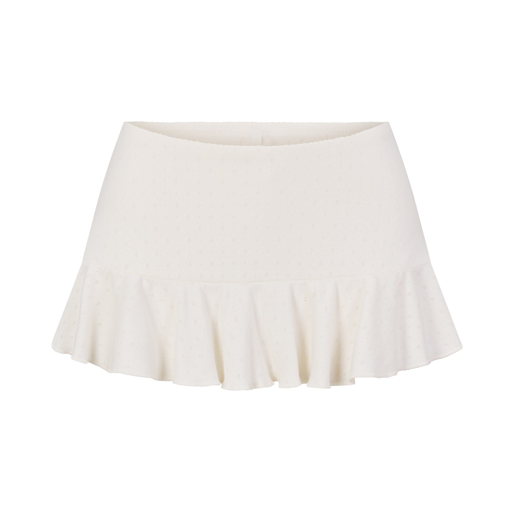 HEAVY POINTELLE MINI SKORT | MARBLE