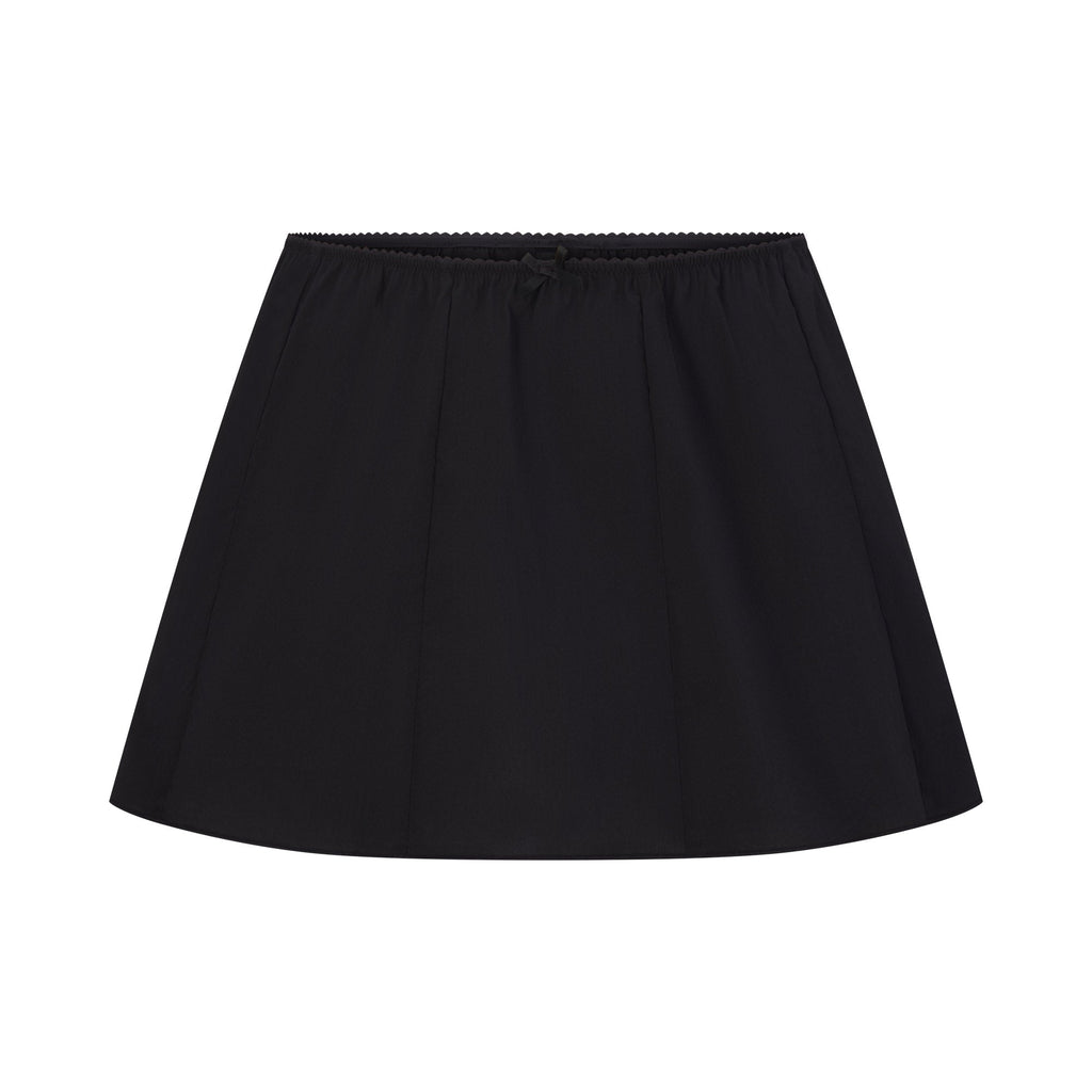 POPLIN APPAREL MINI SKIRT | ONYX