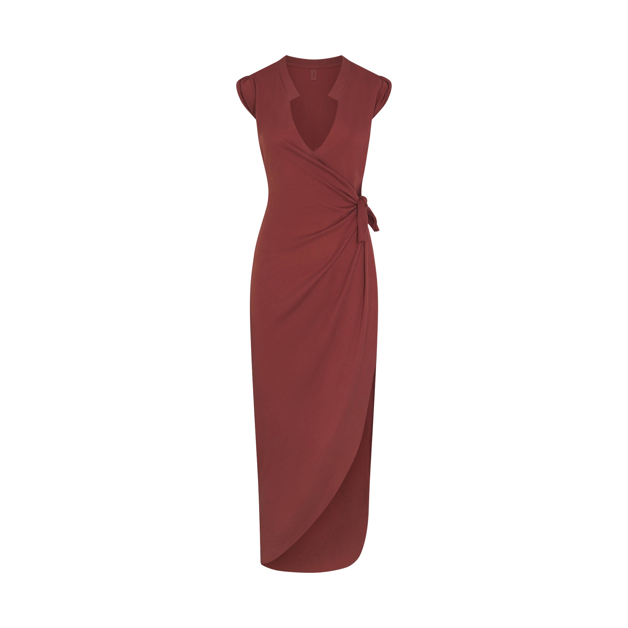 COTTON COVER-UPS TIE DRESS | HENNA