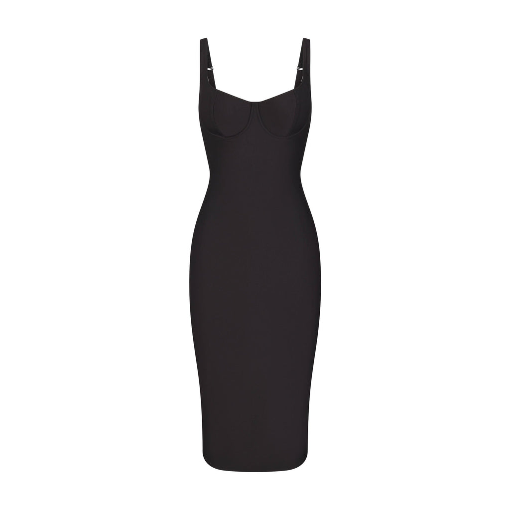 SKIMS BODY MIDI DRESS | ONYX