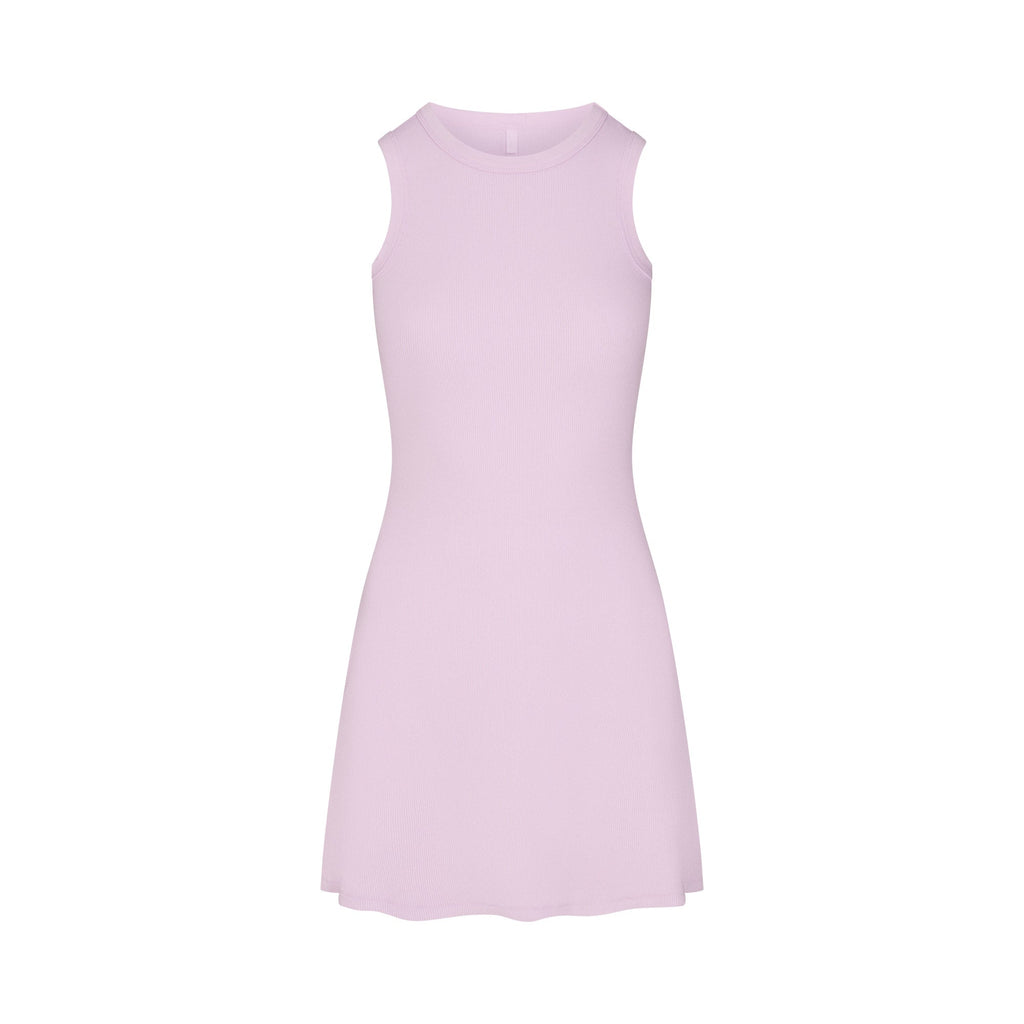 COTTON RIB TANK DRESS | SUGAR PLUM