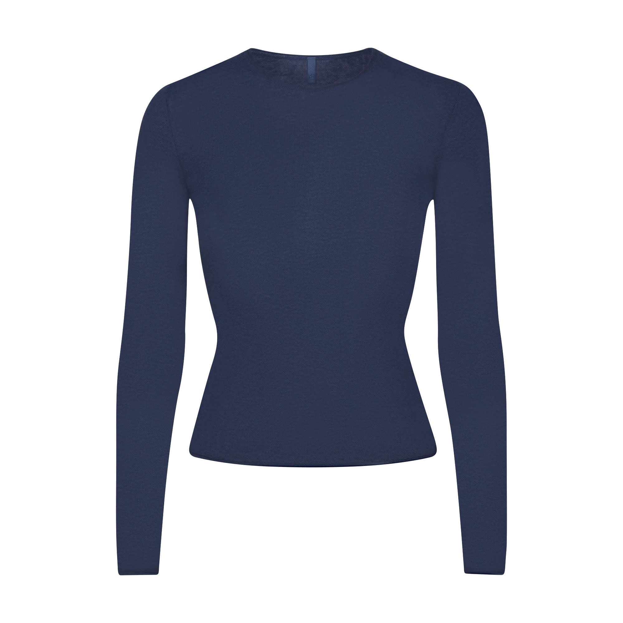 FEATHERWEIGHT CASHMERE LONG SLEEVE TOP | INDIGO
