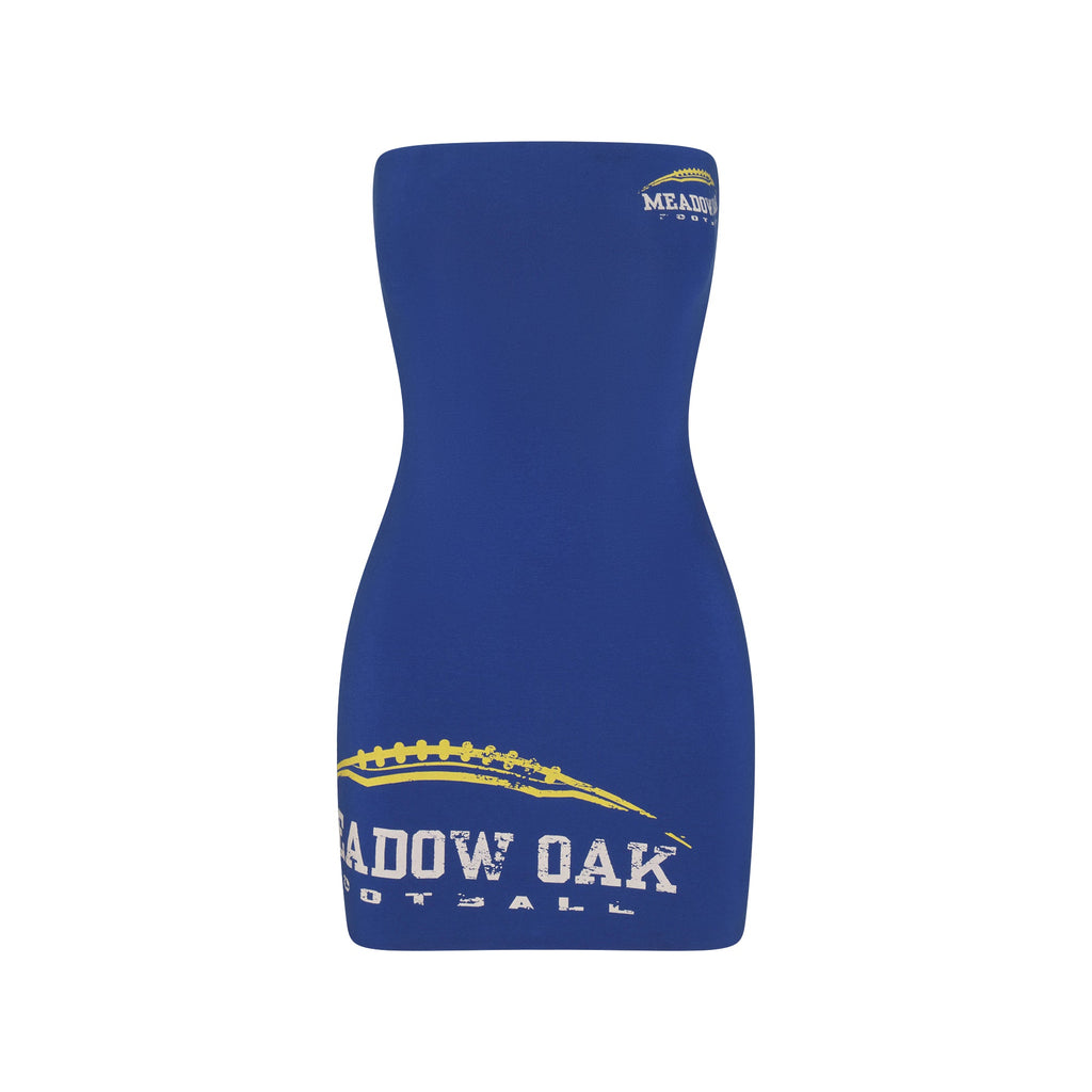 COTTON JERSEY MINI TUBE DRESS | COBALT MEADOW OAK