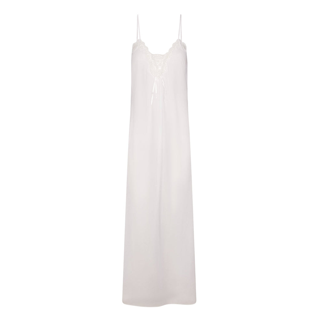VOILE SLEEP LONG DRESS | SNOW