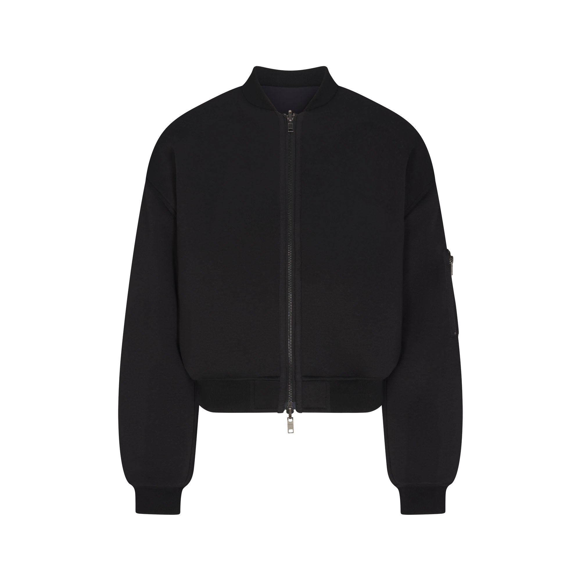 NEOPRENE OUTERWEAR REVERSIBLE BOMBER JACKET | OBSIDIAN