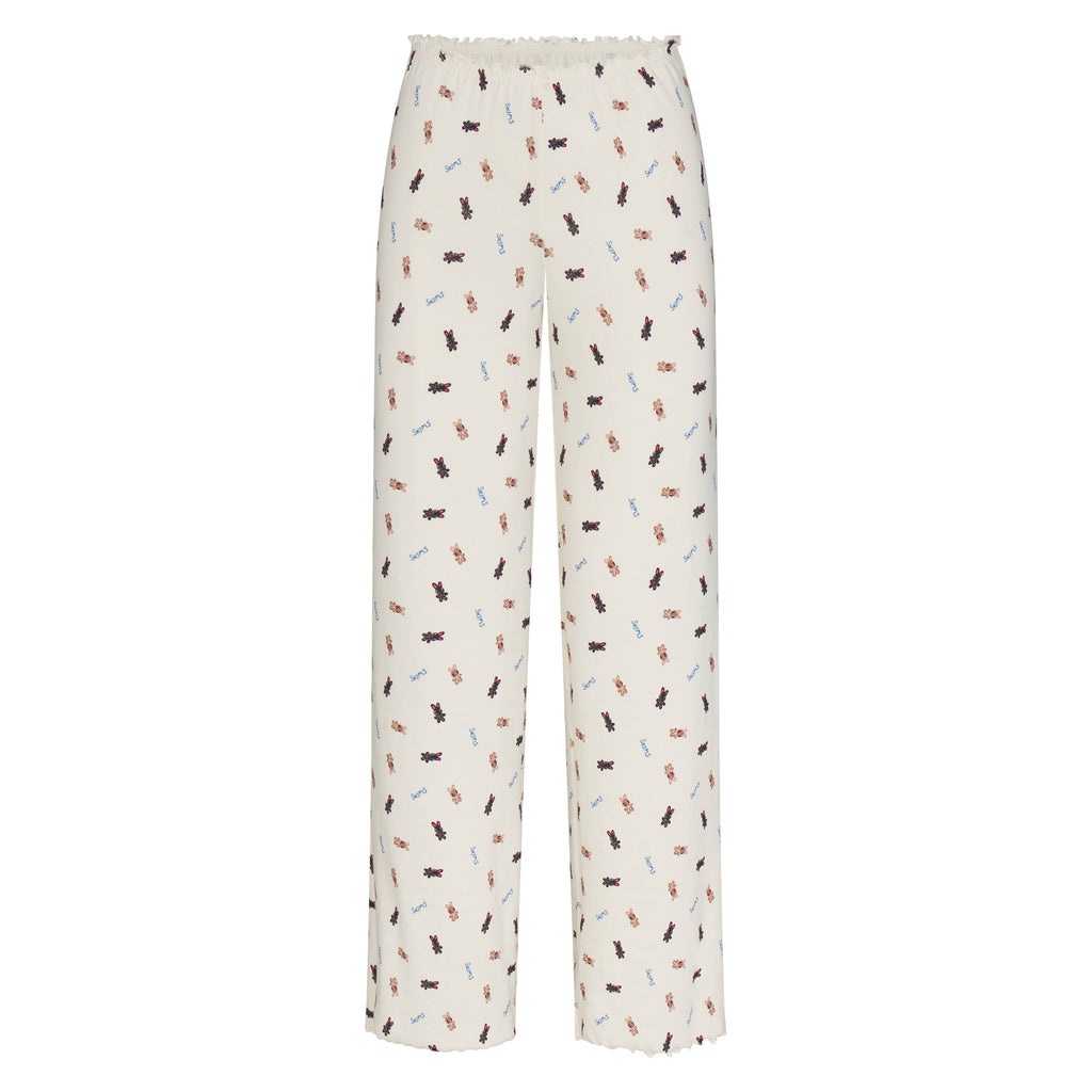 LOGO POINTELLE STRAIGHT LEG PANT | MARBLE TOSSED BUNNY