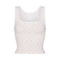 COTTON RIB TANK | OCHRE HORSESHOE PRINT