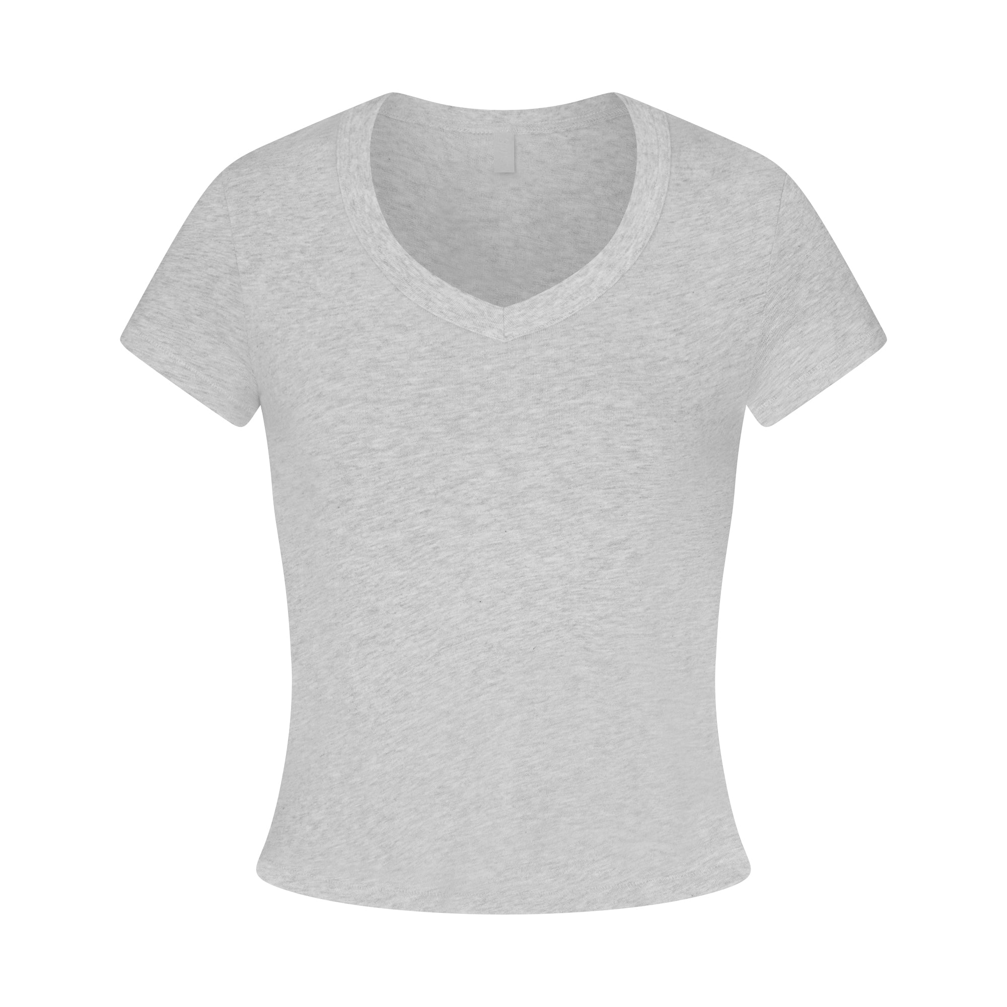 WORN IN JERSEY BABY V NECK TEE | LIGHT HEATHER GREY