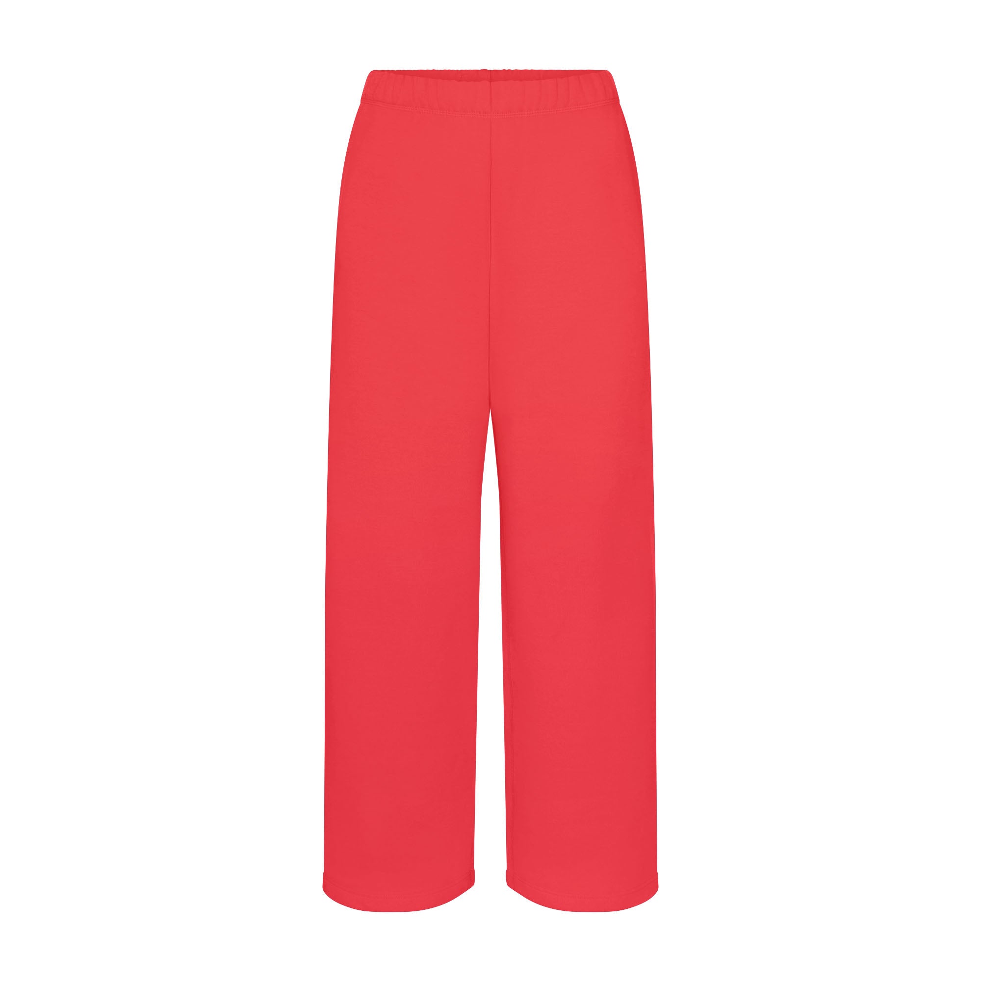 COTTON FLEECE CLASSIC STRAIGHT LEG PANT | WASHED RED