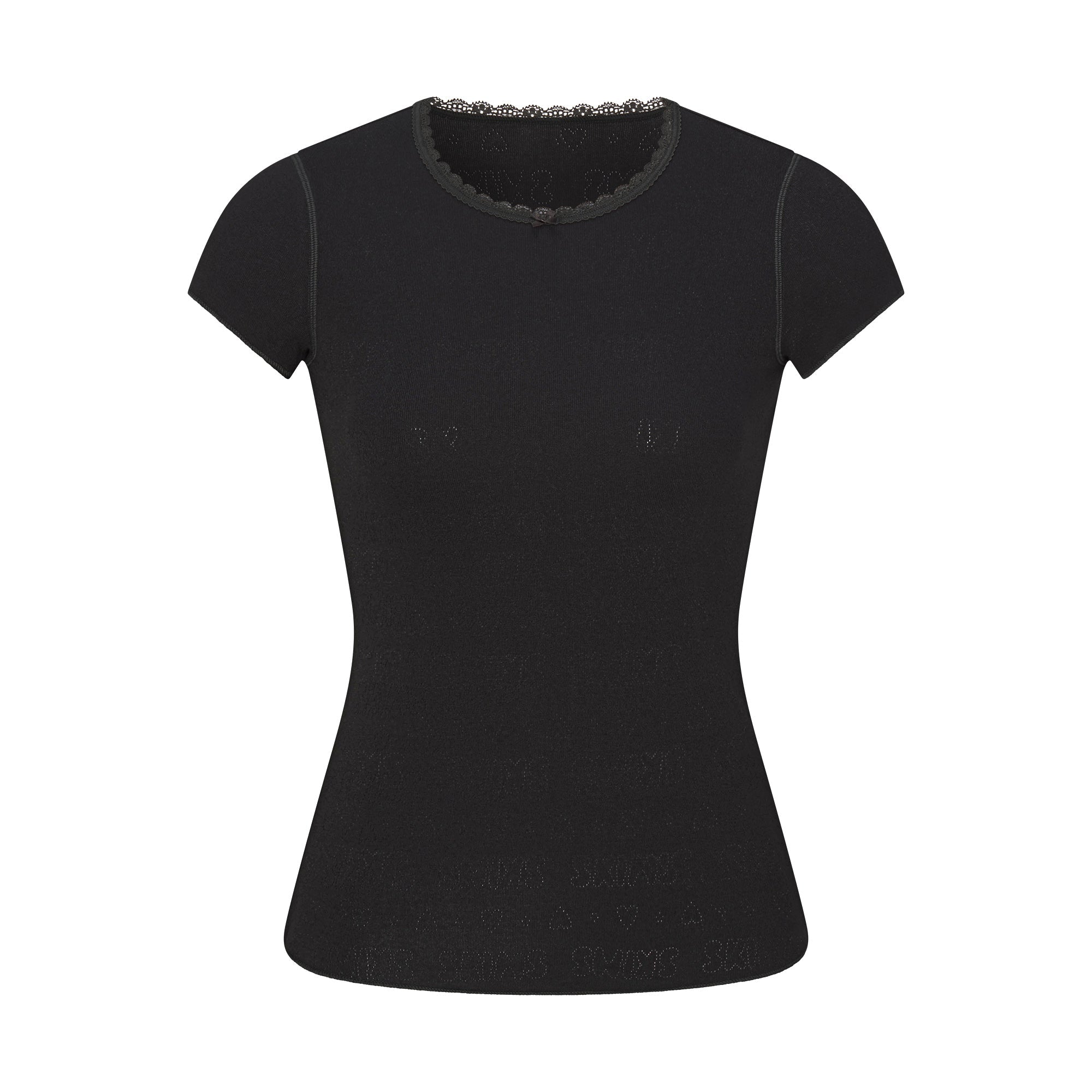 LOGO POINTELLE BABY TEE AND MICRO SHORT SET | SOOT