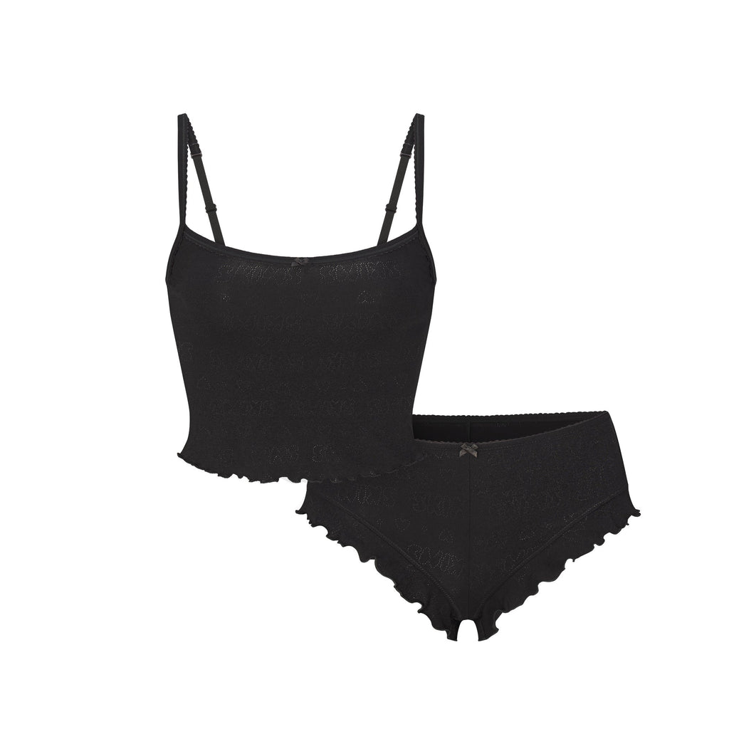 LOGO POINTELLE CAMI SLEEP SET | SOOT