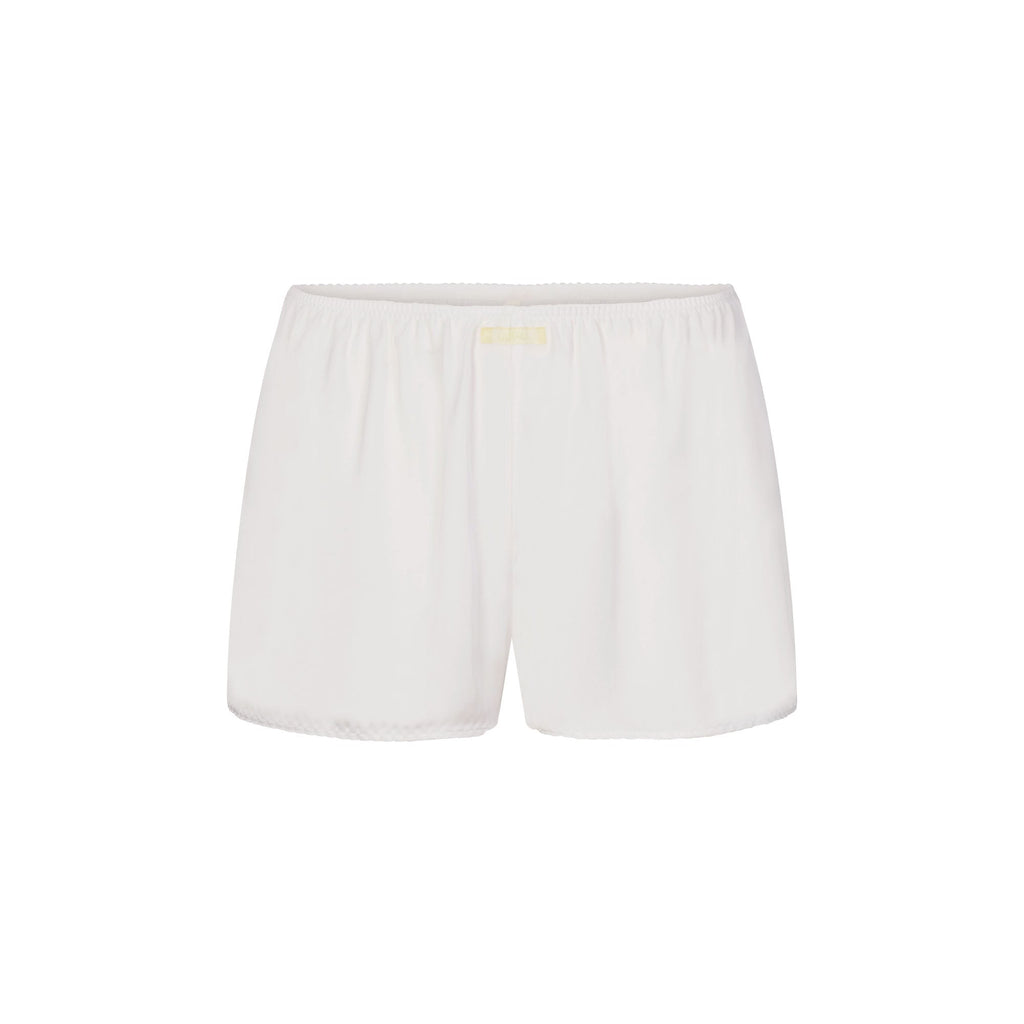 WOVEN SHINE CAMI AND SHORT SLEEP SET | IVORY