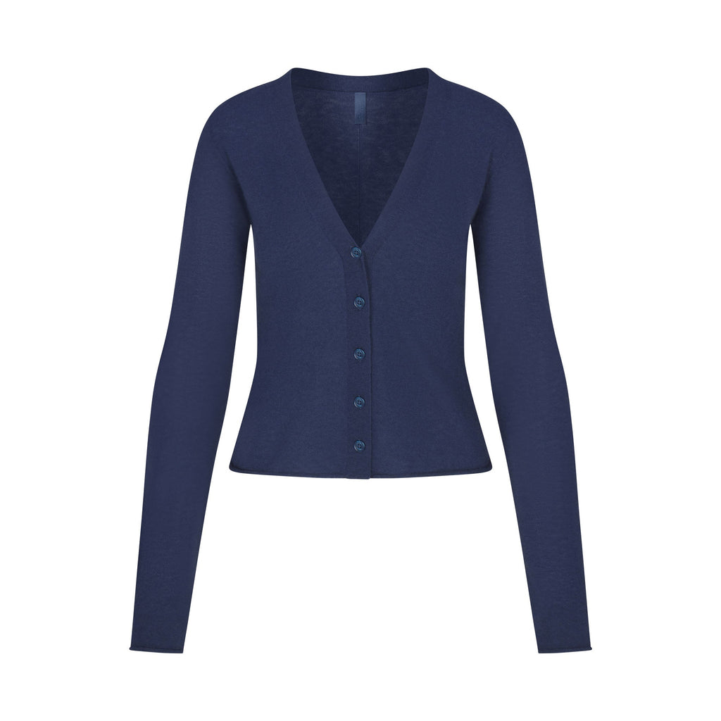 FEATHERWEIGHT CASHMERE CARDIGAN | INDIGO