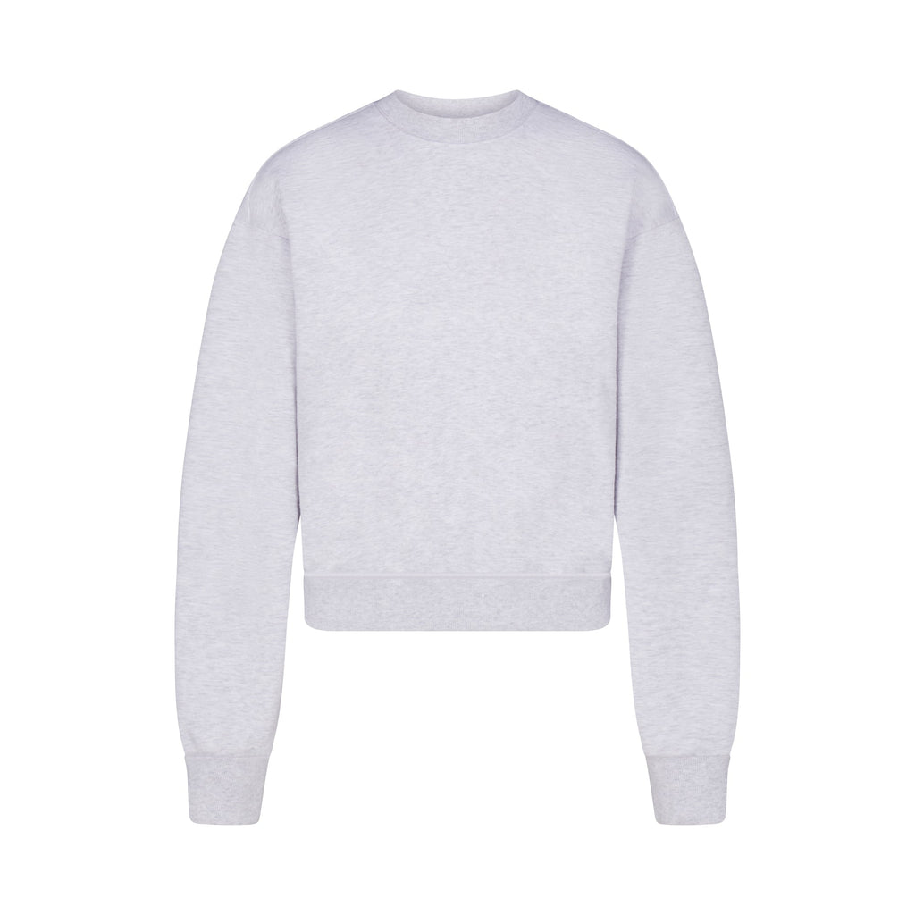 COTTON FLEECE CLASSIC CREWNECK | LIGHT HEATHER GREY