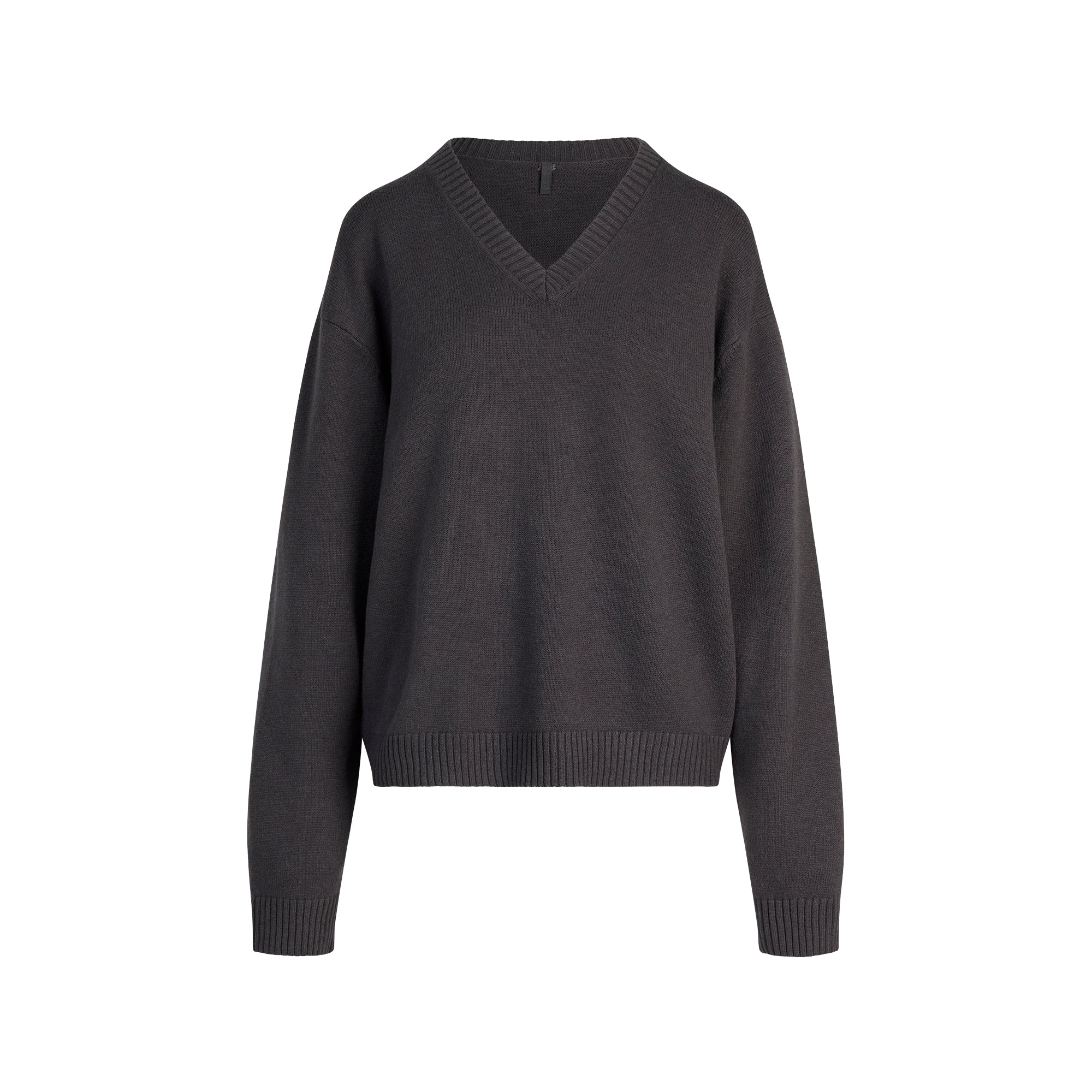 SWEATER KNITS PULLOVER V NECK | ASH